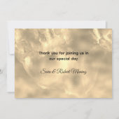 Chic elegante silberne Glitzer Tropfen Dankeskarte (Rückseite)