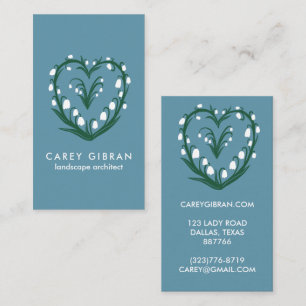 Chic Elegante Snowdrop Lily Line Zeichnend CUSTOM Visitenkarte