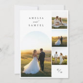 Chic Elegante Typografie FotoCollage Einladung (Vorderseite)