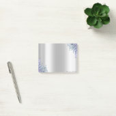 Chic Elegante Violet Glitzer Tropfen Post-it Klebezettel (Büro)