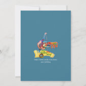 Chic Elegante Wirbel in Gold, Silver Playful Drago Einladung (Rückseite)