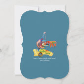 Chic Elegante Wirbel in Gold, Silver Playful Drago Einladung (Rückseite)