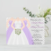 Chic Elegantes Modernes Brautparty laden ein Einladung (Stehend Vorderseite)