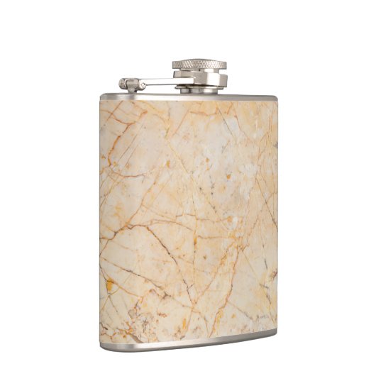 Chic Elegantes Muster aus weißem und schwarzem Mar Flachmann (Rechts)