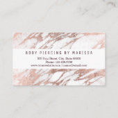 Chic-elegantes weißes visitenkarte (Rückseite)