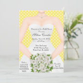 Chic Elegantes White Modern Day Brautparty laden e Einladung (Stehend Vorderseite)