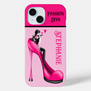 Chic Eleganz: Mode-Dame beim Küsschen-Blasen Case-Mate iPhone Hülle