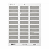 Chic Eleganz | Modern | Grau | Rücksendeadresse (Vorne)