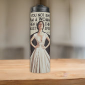 Chic "Eloquent Expression" Empowerment von Frauen Thermosbecher