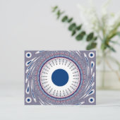Chic Energetic Eye Design: Ein mesmerisierendes Mu Postkarte (Stehend Vorderseite)