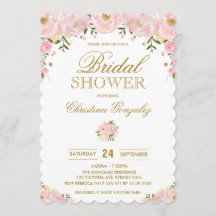 Chic erröten rosa Gold, das BlumenBrautparty