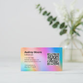 Chic Esthetician Visitenkarte (Stehend Vorderseite)