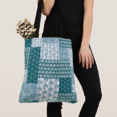 Chic Ethnic Imitats Patchwork Pattern, Aquamarin u Tasche (Von Nahem)