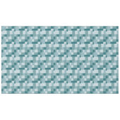 Chic Ethnic Imitats Patchwork Pattern, Aquamarin u Tischdecke (Vorderseite (Horizontal))