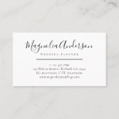 Chic Eucalyptus Blätter Business Card Visitenkarte (Rückseite)