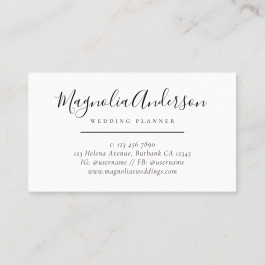 Chic Eukalyptus-Blätter Visitenkarte (Rückseite)