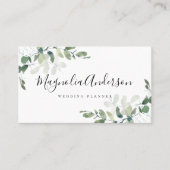 Chic Eukalyptus-Blätter Visitenkarte (Vorderseite)