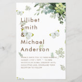 Chic Eukalyptus Greenerity Blätter Emerald Wedding (Vorderseite)