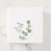 Chic Eukalyptus Greenery & Gold Vielen Dank Geschenkanhänger (Beispiel)