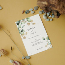 Chic Eukalyptus Greenery mit Golddetails Hochzeit