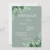 Chic Eukalyptus Greenery Wedding (Rückseite)