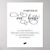 Chic ewig in unserem Herzen in der Liebe Erinnerun Poster (Vorne)