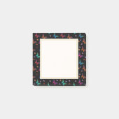 Chic Extravagant Butterflies Pattern Post-it Klebezettel (Vorderseite)