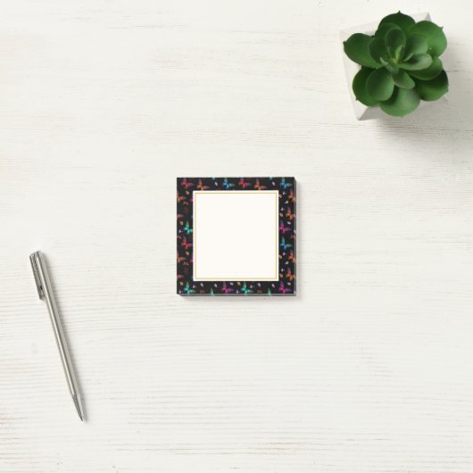 Chic Extravagant Butterflies Pattern Post-it Klebezettel (Büro)