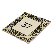 Chic Extravagant Deko Ivory & Gray House Number Pl Fliese (Seite)