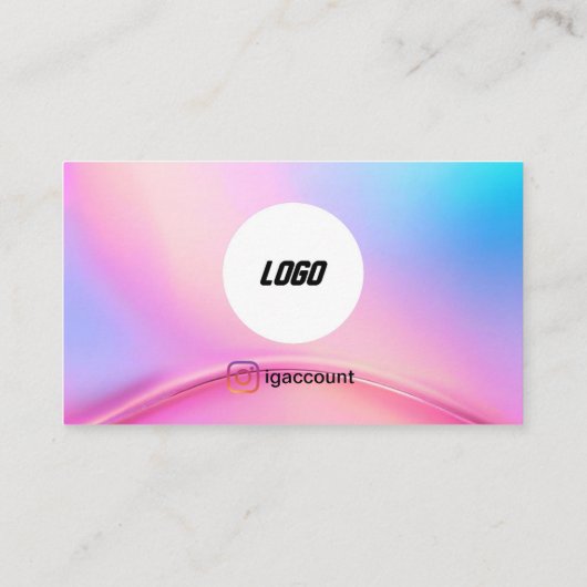 Chic Eyelash Lashes Brows Visitenkarte (Rückseite)