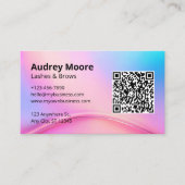 Chic Eyelash Lashes Brows Visitenkarte (Vorderseite)