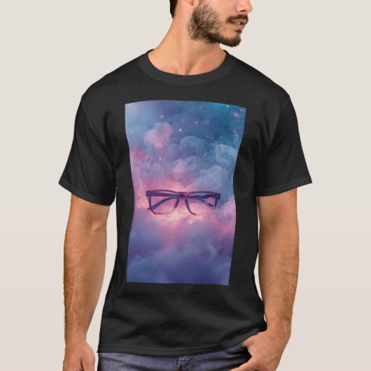 Chic Eyewear with Soft Glow Effect T-Shirt (Vorderseite)