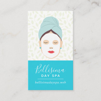 Chic Facial Wellness-Center Lady Business Card Visitenkarte
