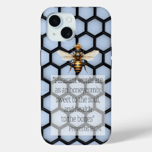 Chic Faith Blau Schwarze Waben Königin Biene Case-Mate iPhone Hülle