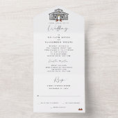 Chic Fall Barn | Feier und Empfang All In One Einladung (Innen Boden)