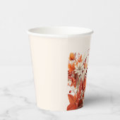 Chic Fall Blumendusch Blätter Babydusche Pappbecher (Rechts)