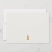 Chic Fall Pumpkin Scarecrow Harvest Kindergeburtst Mitteilungskarte (Rückseite)