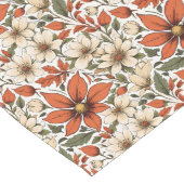 Chic Fall Table Runner mit botanischen Blüten Großer Tischläufer (Ecke)