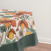 Chic fall terracotta Elfenbein Blume pastellgrün Tischdecke (Beispiel)