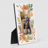 Chic Family Erntedank Fall Leaf Border Foto Fotoplatte (Seite)