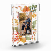 Chic Family Erntedank Fall Leaf Border Fotoblock (Links)