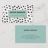 CHIC-Farbabstände Strikes Punkte schwarzes Gold ro Visitenkarte (Vorne/Hinten)