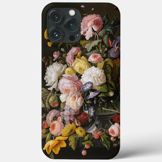 Chic farbenfrohe barocke Blume Stillleben Gemälde Case-Mate iPhone Hülle (Rückseite)