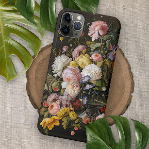Chic farbenfrohe barocke Blume Stillleben Gemälde iPhone 15 Pro Hülle