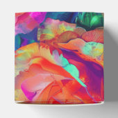 Chic farbenfrohe helle Blume Hochzeit Geschenkschachtel (Oben)