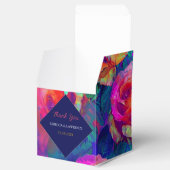 Chic farbenfrohe helle Blume Hochzeit Geschenkschachtel (Geöffnet)