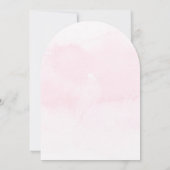 Chic farbenfrohe Wildblumen Hochzeitsbogen Einladung (Rückseite)