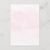 Chic farbenfrohe Wildblumen Hochzeitsdetails Begleitkarte (Rückseite)