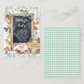 Chic Farm Animals Barnyard Grünbücher für Baby Begleitkarte (Vorne/Hinten)