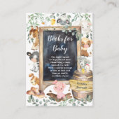 Chic Farm Animals Barnyard Grünbücher für Baby Begleitkarte (Vorderseite)